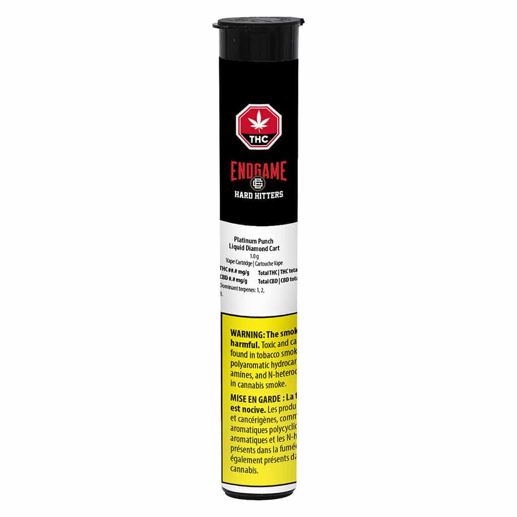 Endgame - Hard Hitters Platinum Punch Liquid Diamond 510 Thread Sativa 1g - Image 2