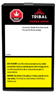 Tribal - Power Sherb Live Resin 510 Thread Cartridge Indica 1g