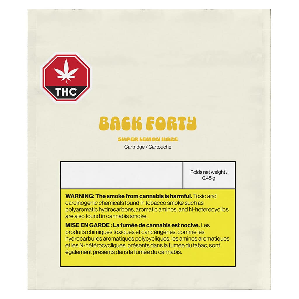 Back Forty - Super Lemon Haze 510 Thread Cartridge - Image 2
