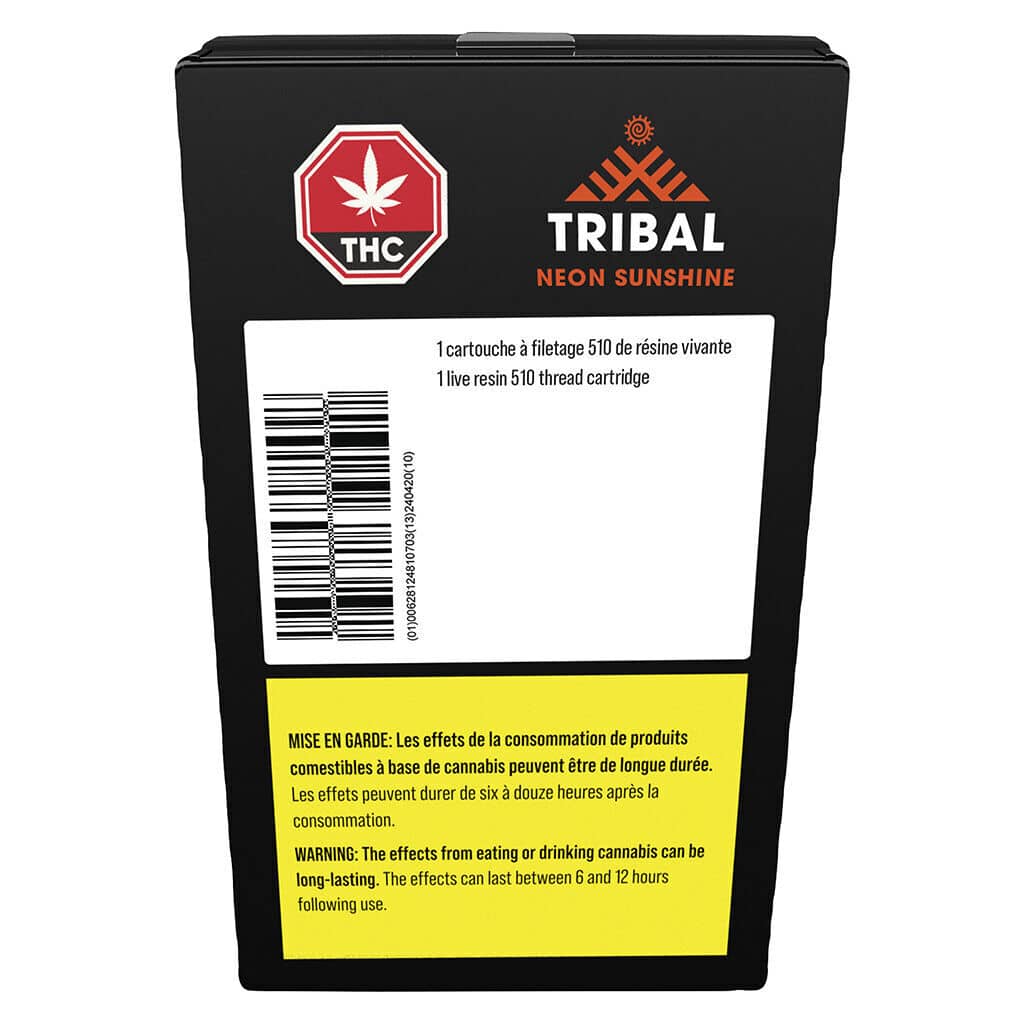 Tribal - Neon Sunshine Live Resin 510 Thread Cartridge Hybrid 1g - Image 2