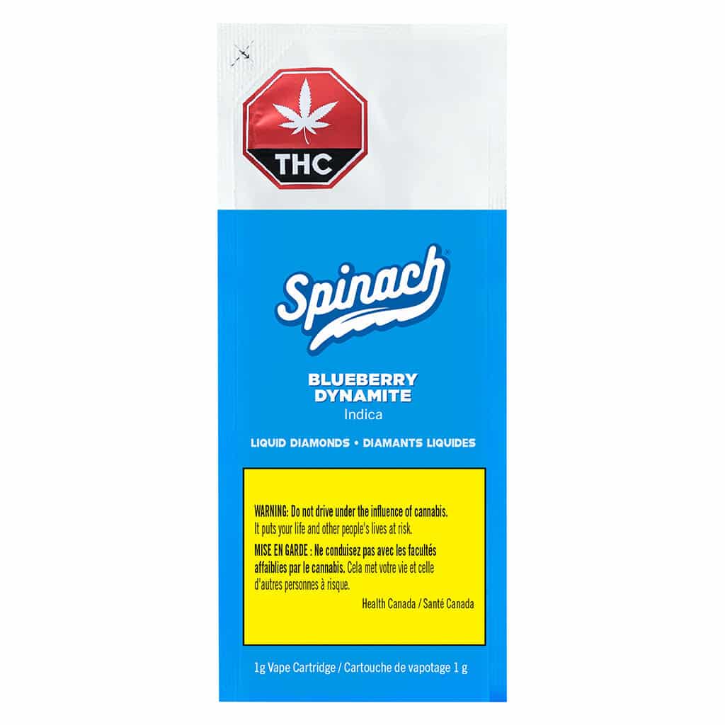 Spinach - Blueberry Dynamite Liquid Diamonds Vape Indica 1g - Image 2