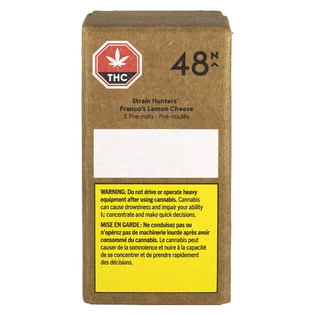 48North - Strain Hunters' Franco's Lemon Cheese Pre-Roll - Image 2