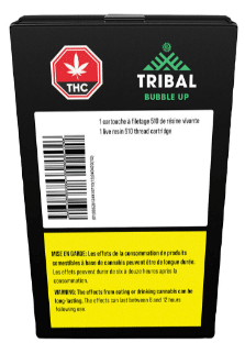 Tribal - Bubble Up Live Resin 510 Thread Cartridge Indica 1g