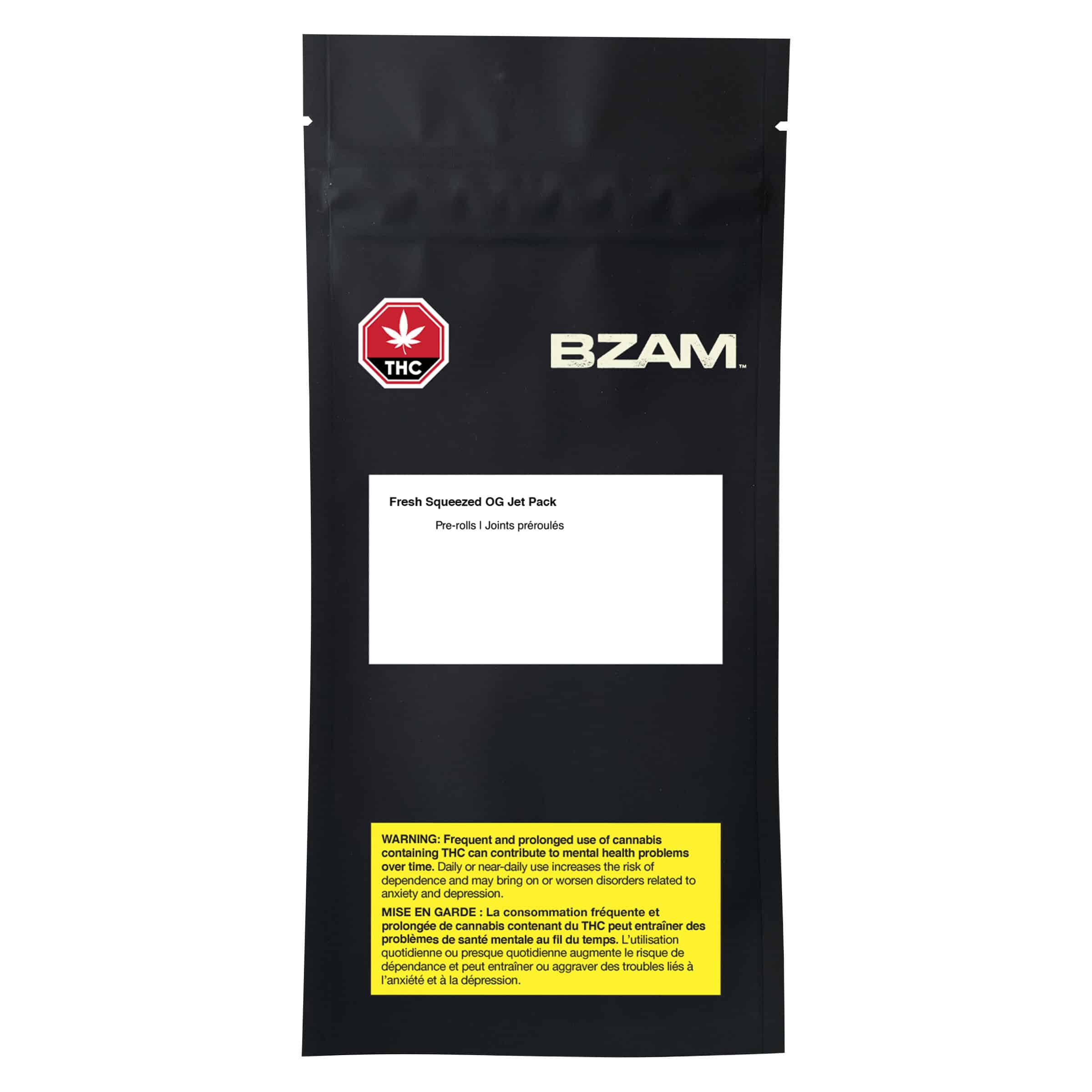 BZAM - Fresh Squeezed OG Jet Pack infused Pre-Roll