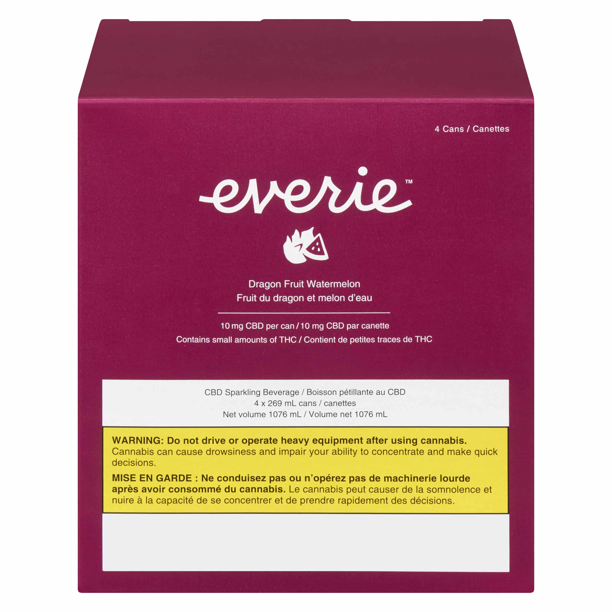 Everie - Dragon Fruit Watermelon CBD Sparkling Beverage - Image 2