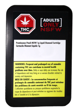 Adults Only - Promicuous Peach NSFW Liquid Diamond 510 Thread Cartridge Hybrid1g