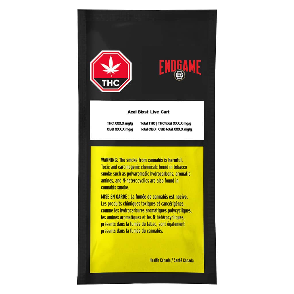 Endgame - Acai Blxst Live 510 Thread Cartridge Indica 1g - Image 2