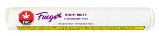 Fuego - Night Rider Distillate Infused Pre-Roll Indica 1g
