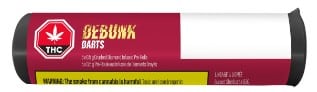 DEBUNK - Darts - Lemon Cherry GLTO Crushed Diamond Infused Pre-Roll Hybrid 5x0.5g - Image 2