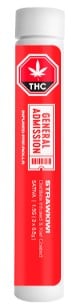General Admission - Strawkiwi Distillate Infused Pre-Roll Sativa 3x0.5g - Image 2
