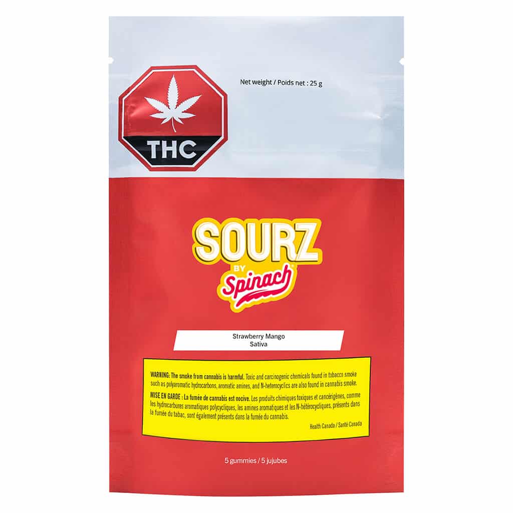 Spinach - SOURZ by Spinach - Strawberry Mango Sativa Soft Chews - Image 2