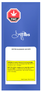D*gg lbs - Cryptic Blueberry AIO Disposable Vape Indica 1g