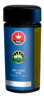 MTL Cannabis - Wes Coast Kush Pre-Roll Indica 7x0.5g