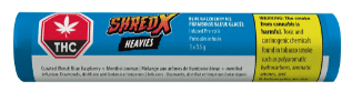 SHRED X - Blue Razzberry Ice Heavies Diamond & Disty Infused Pre-Roll Sativa 3x0.5g