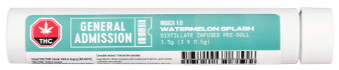 General Admission - Watermelon Splash Distillate Infused Pre-Roll Indica 3x0.5g