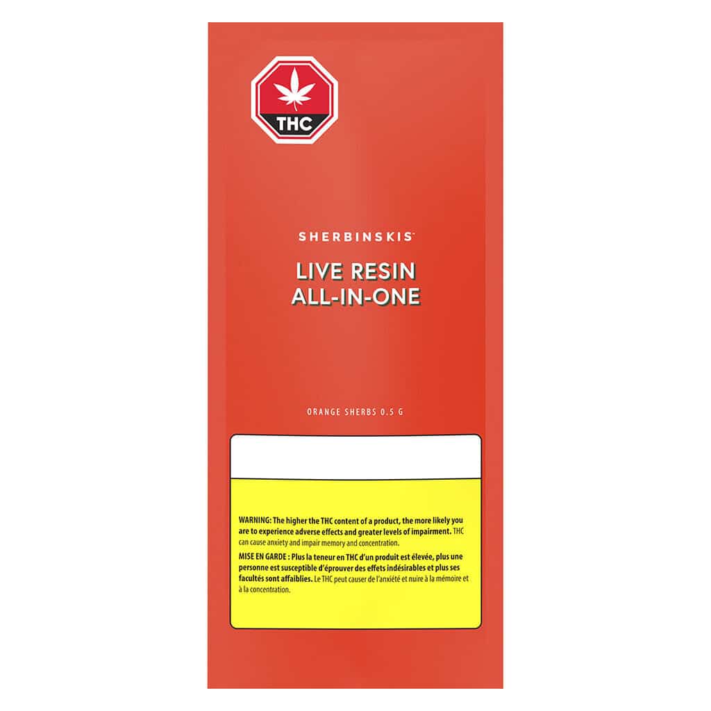 Sherbinskis - Orange Sherbs Live Resin Disposable Pen Hybrid 0.5g - Image 2