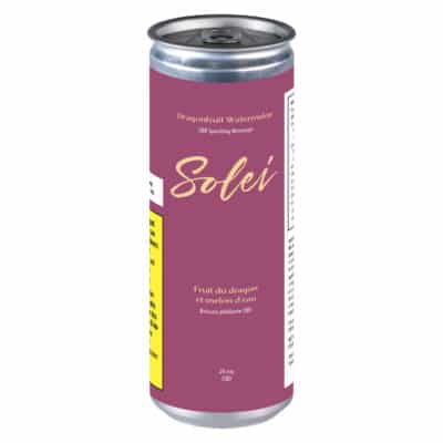 Solei - Dragonfruit Watermelon CBD Sparkling Beverage 355ml