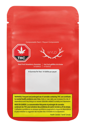 Wyld - Real Fruit Strawberry Soft Chews 20:1 CBD:THC