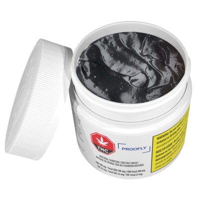 Proofly - Natural Charcoal CBD Face Mask - Sativa - 100g