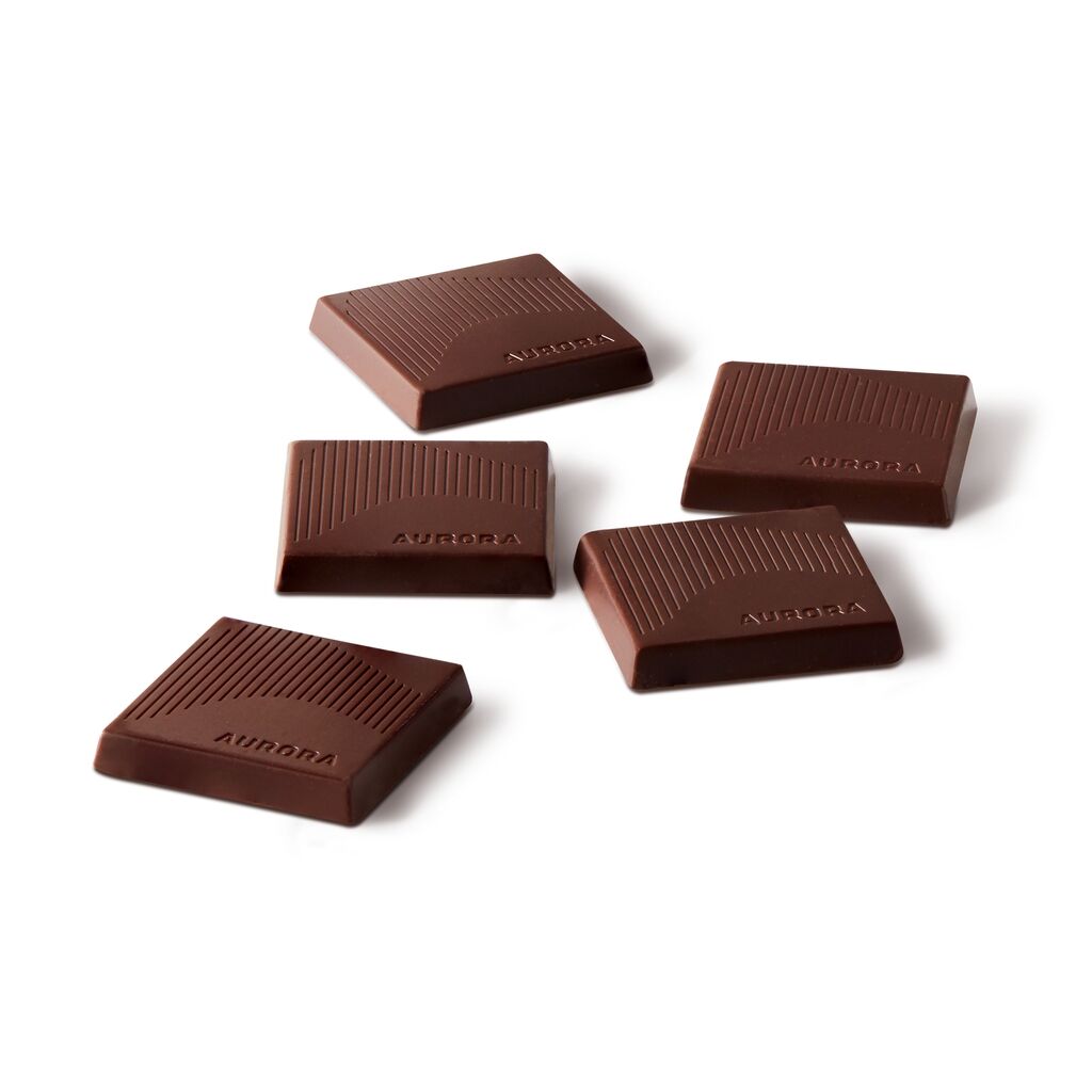 Aurora Drift - 64% Cocoa Dark Chocolate Squares (5-Pieces) - Image 2