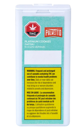 Palmetto - Platinum Cookies Pre-Rolls