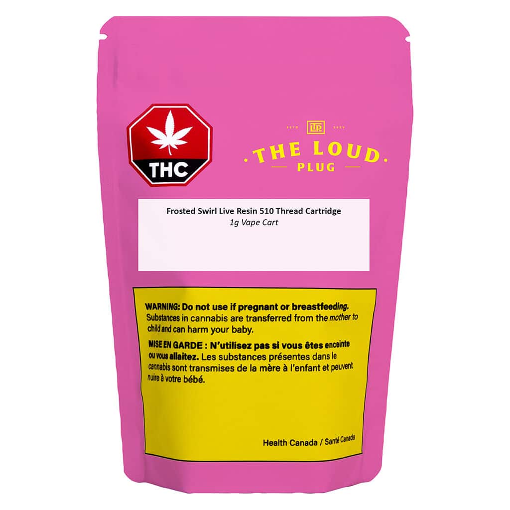 The Loud Plug - Frosted Swirl Live Resin 510 Thread Cartridge Indica 1g - Image 2