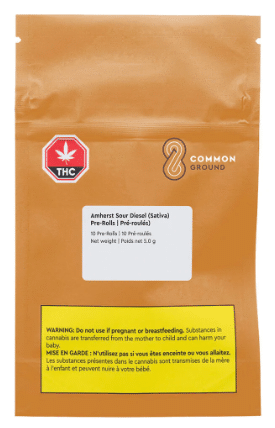 Common Ground - Amherst Sour Diesel Pre-Rolls - Sativa 10x0.5g