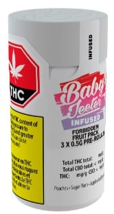 Jeeter - Baby Jeeter Infused Forbidden Fruit Pack Pre-Roll Combo 3x0.5g - Image 2