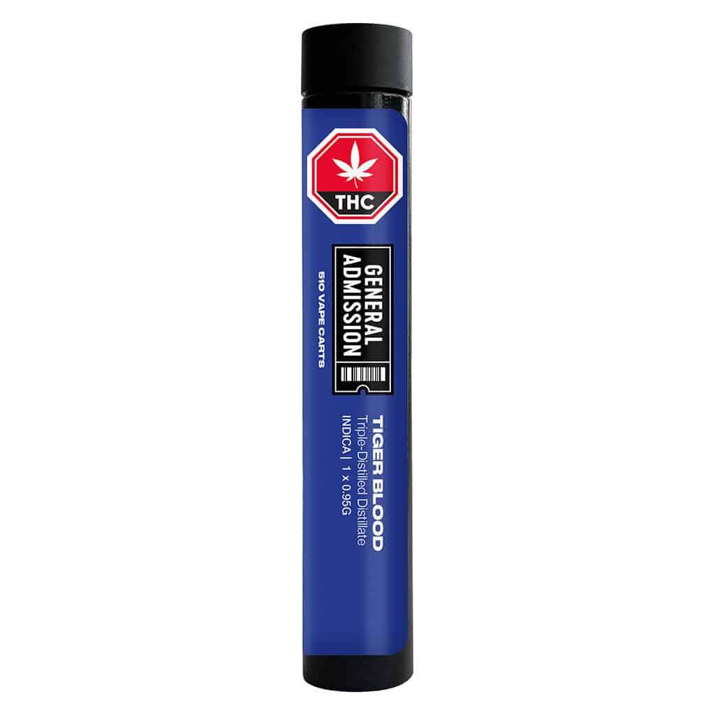 General Admission - Tiger Blood 510 Thread Cartridge Indica - Image 3