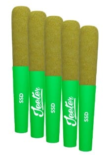 Jeeter - Baby Jeeter Infused Strawberry Sour Diesel Pre-Roll Sativa 5x0.5g