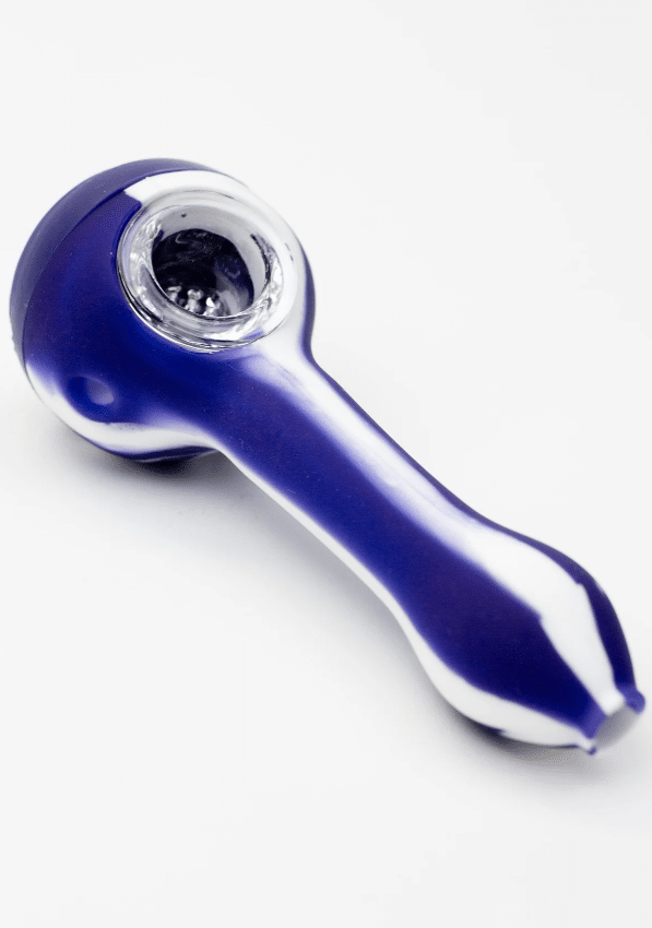 EYE Silicone hand pipe with glass bowl