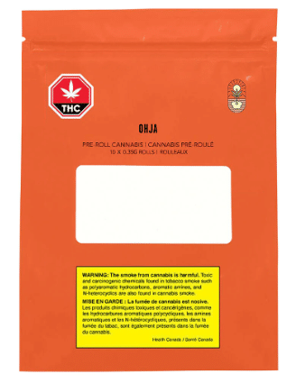 OHJA - Lemon Cherry Gelato Pre-Roll Indica 10x0.35g