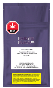 Dime Bag - Tropical Pocket Puffs Pre-Roll Sativa 4x0.5g