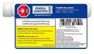 General Admission - Tiger Blood Distillate Infused Pre-Roll Indica - Image 2
