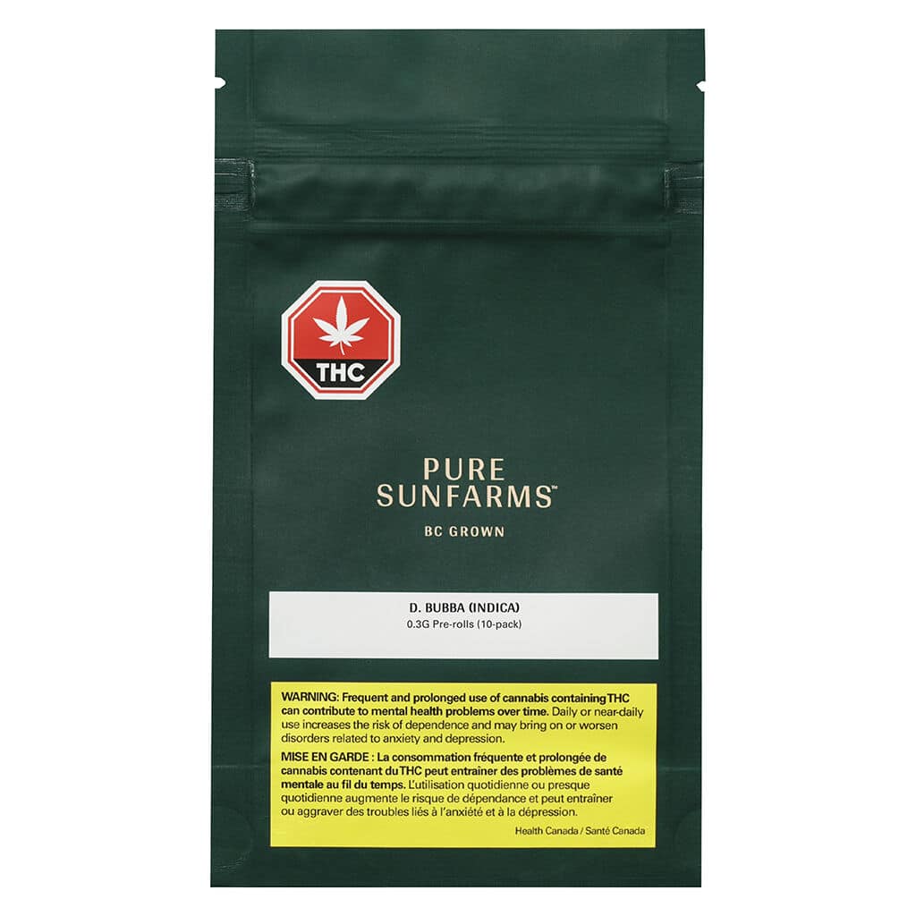 Pure Sunfarms - D. Bubba Pre-Roll - Image 2