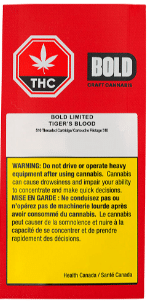 BOLD - BOLD Limited Tiger's Blood 510 Thread Cartridge 1g