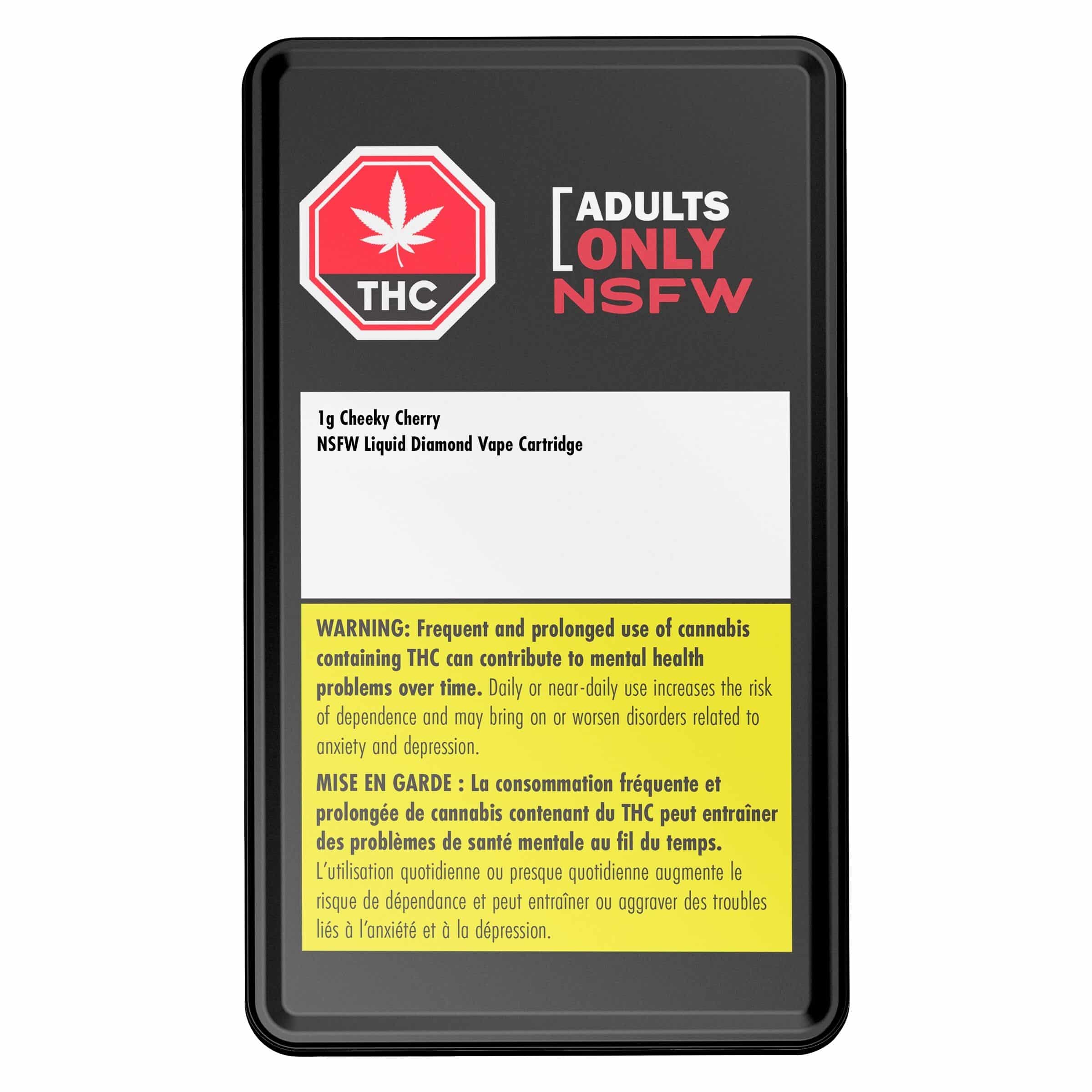 Adults Only - Cheeky Cherry NSFW Liquid Diamond 510 Thread Cartridge Sativa 1g - Image 2