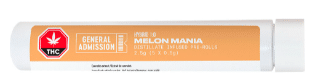 General Admission - Melon Mania Distillate Infused Pre-Roll Hybrid 5x0.5g