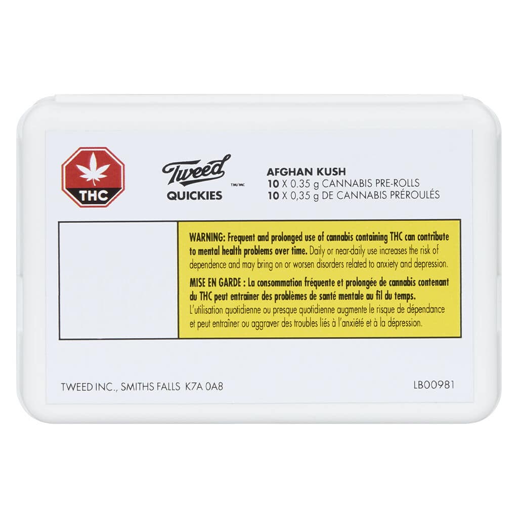 Tweed - Quickies Afghan Kush Pre-Roll