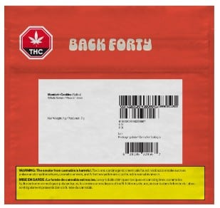 Back Forty - Mandarin Cookies Sativa 7g - Image 2