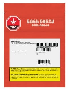 Back Forty - Banana OG Pre-Roll Sativa 3x0.75g - Image 2