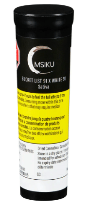 MSIKU - Bucket List 91 x White 91 Pre-Roll