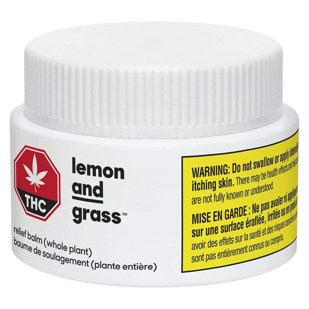 Lemon and Grass - relief balm Whole plant CBD:THC 1:3