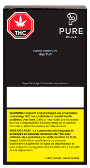 Pure Pulls Vapes - Pure Pulls High THC Hippie Crippler 510 Thread Cartridge Sativa 1g