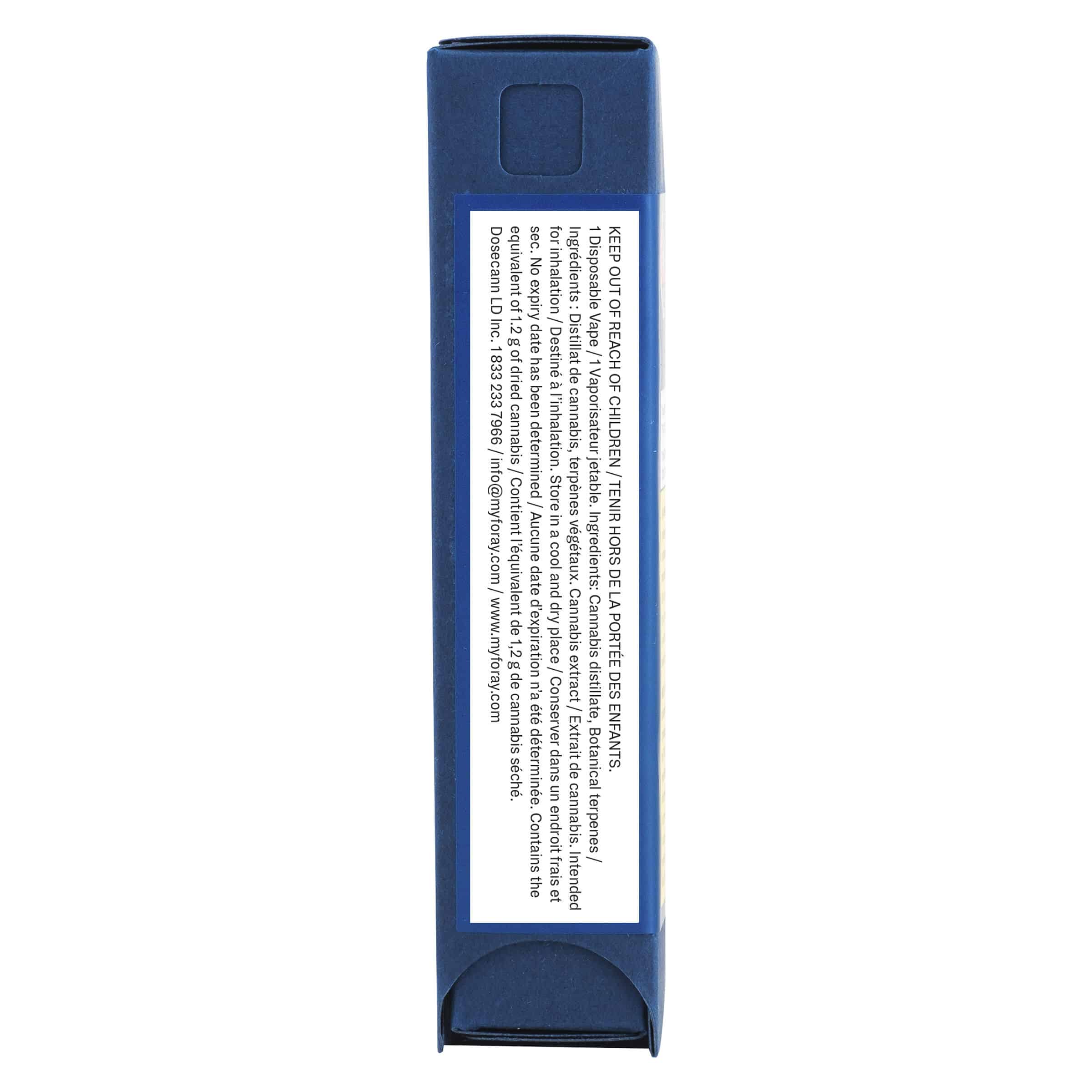 Foray - Indica Blackberry Cream Disposable Pen - Image 3