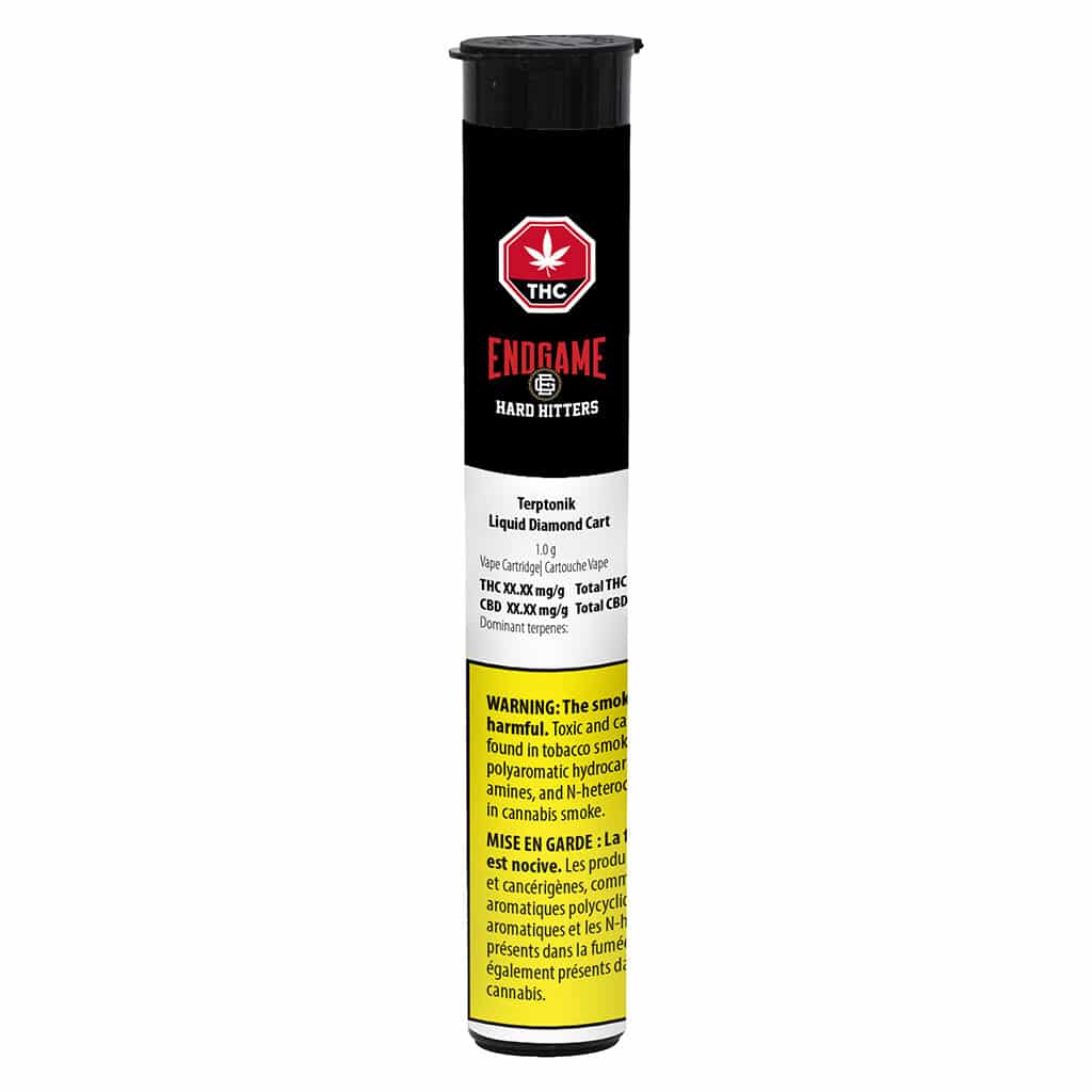 Endgame - Hard Hitters Terptonik Liquid Diamond 510 Thread Cartridge Indica 1g - Image 2