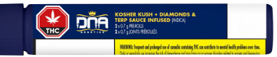 DNA Genetics - Kosher Kush + Diamonds & Terp Sauce Infused Pre-Roll