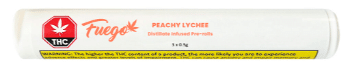 Fuego - Peachy Lychee Distillate Infused Pre-Roll Sativa 3x0.5g