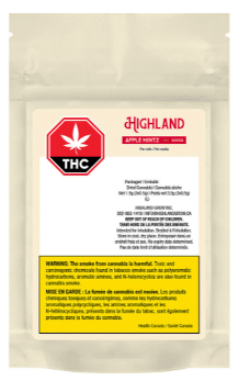 Highland Grow - Apple Mintz Pre-Roll Indica 3x0.5g