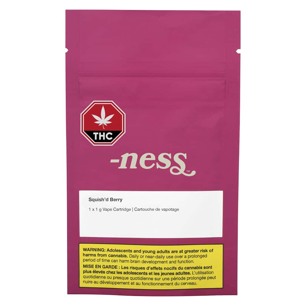 Ness - Squish'd Berry 510 Thread Cartridge Hybrid 1g - Image 2